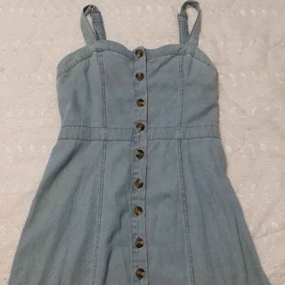 American Eagle Jean Dress with Buttons
